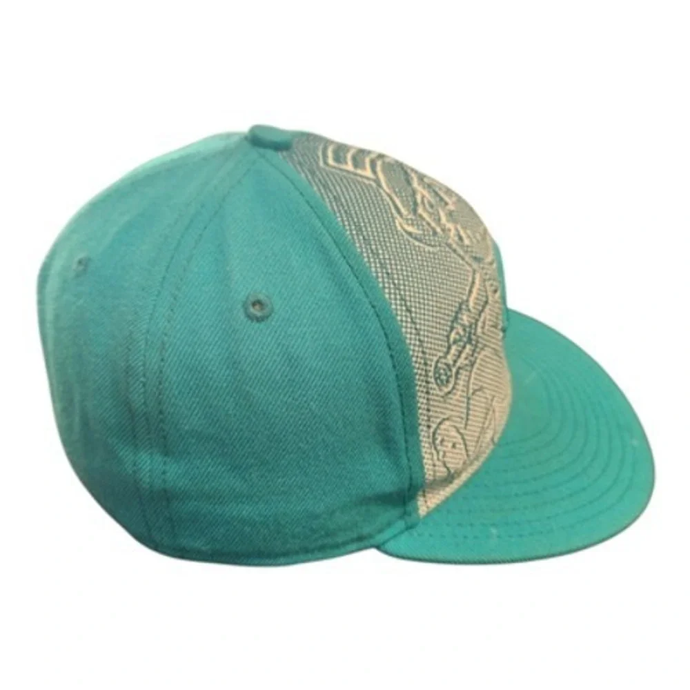 New Era 59FIFTY Cincinnati Reds Mr Redlegs Teal Fitted Hat‎ Size 7 1/8 MLB Cap